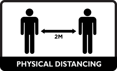 help flatten the curve - practice physical distancing - Unionville Heating and Air Conditioning Inc